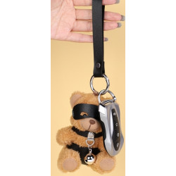 BDSMaster Ours Peluche Porte-Clés Beari Bell Noir